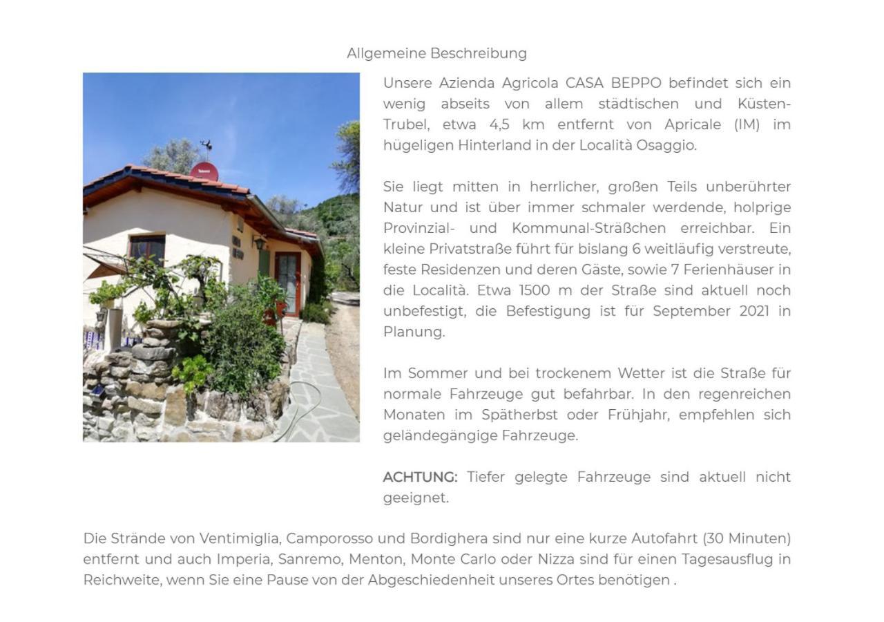 Casa Lucertola Villa Apricale Kültér fotó